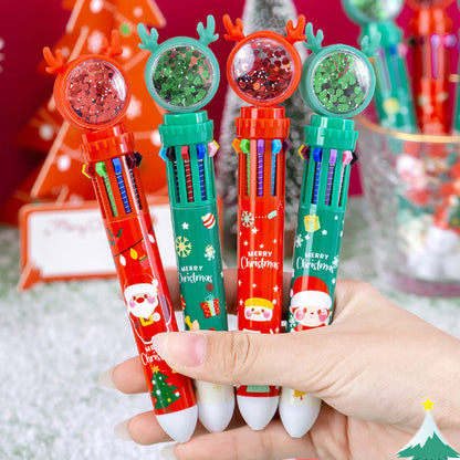 Cute Christmas Glitter Pen Set