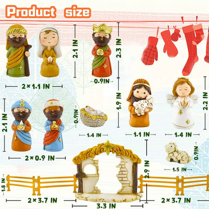 24 Days of Christmas Nativity Scene Set