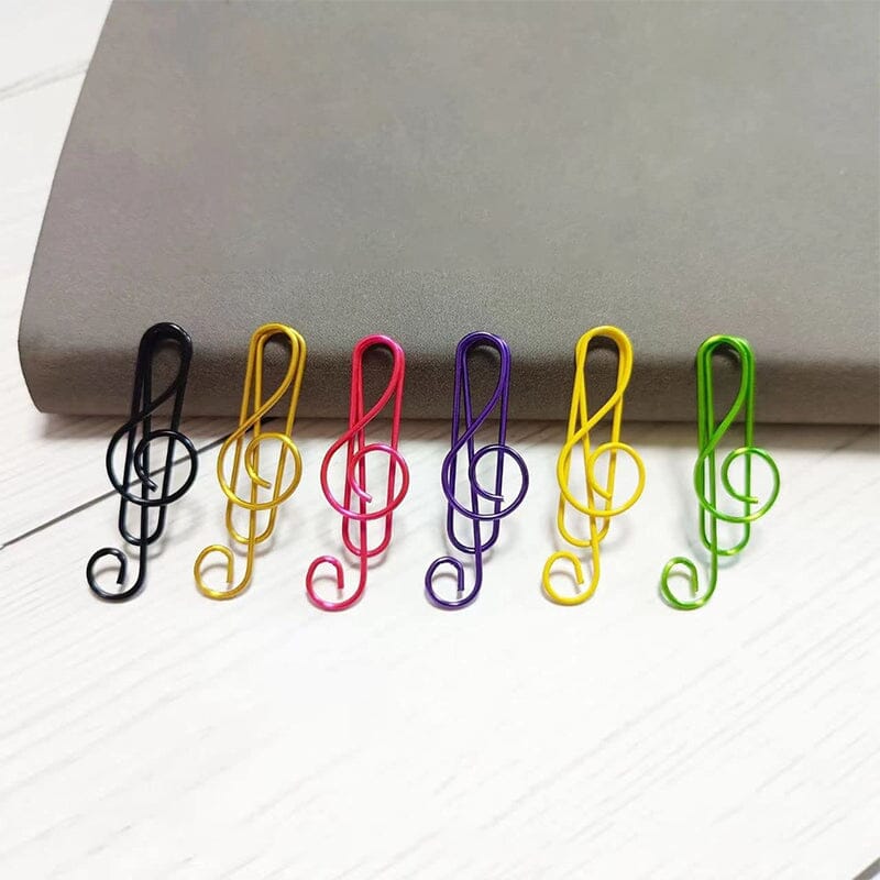 Music Multicoloured Metal Paper Clips