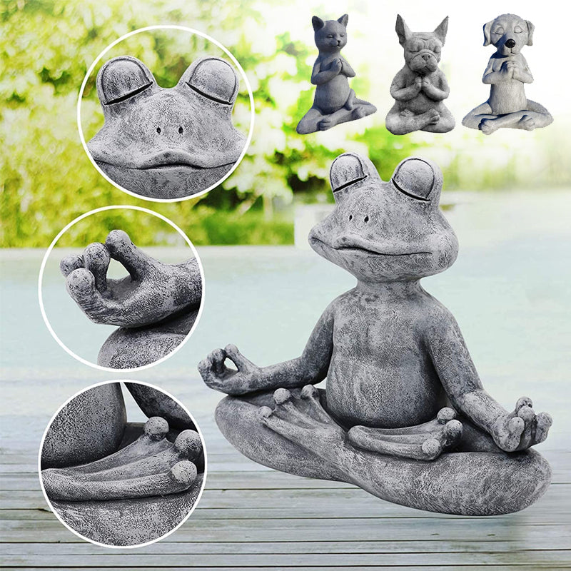 Animal Meditation Resin Ornament