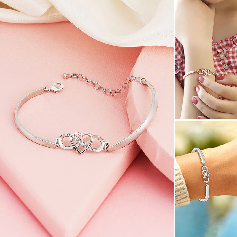 Always Remember I Love You Mom Forever Love Heart Bracelet