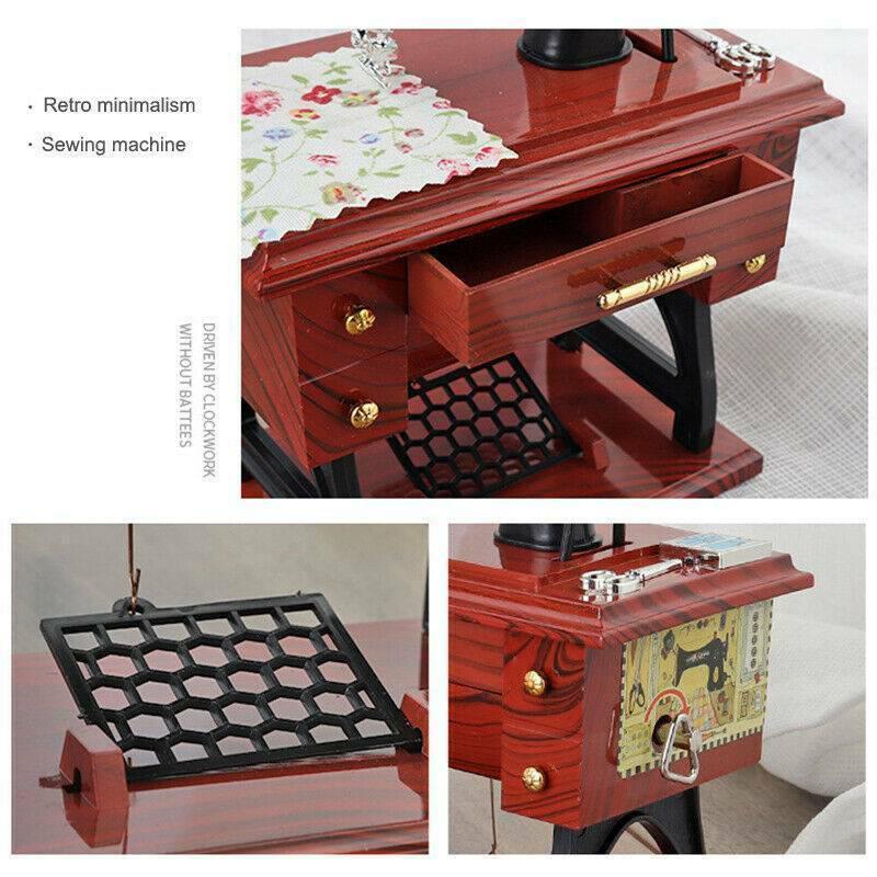 Mini Sewing Machine Music Box