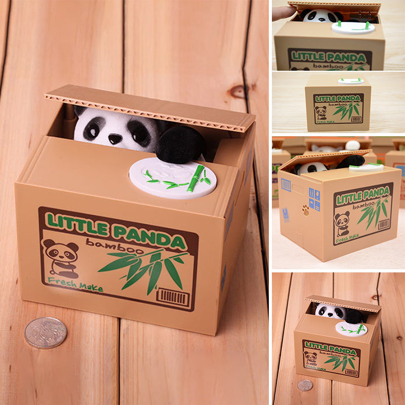 Cute Panda Coin Money Box